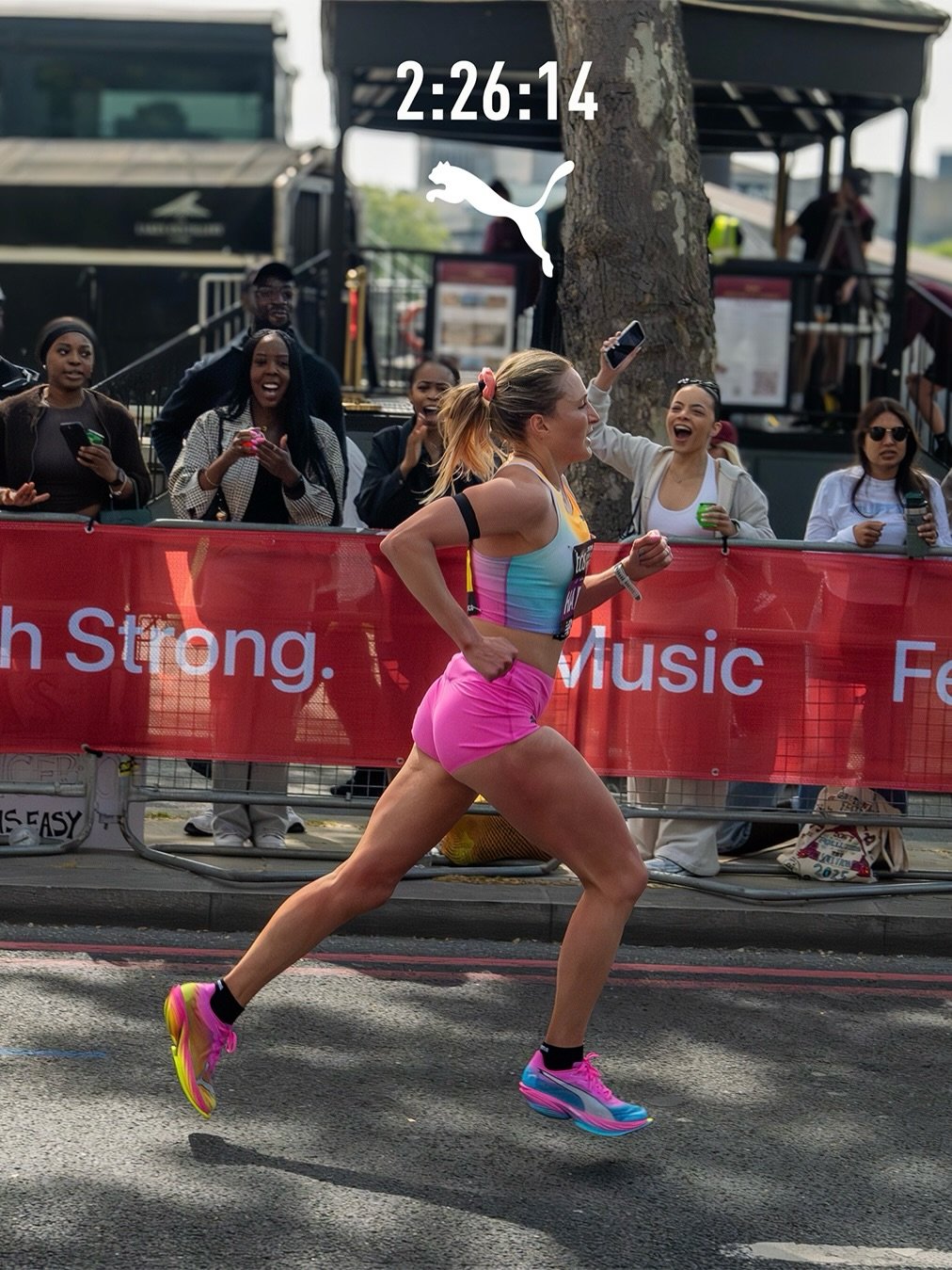 puma 게시물 이미지: Rose Harvey leaves it all out on the course on...