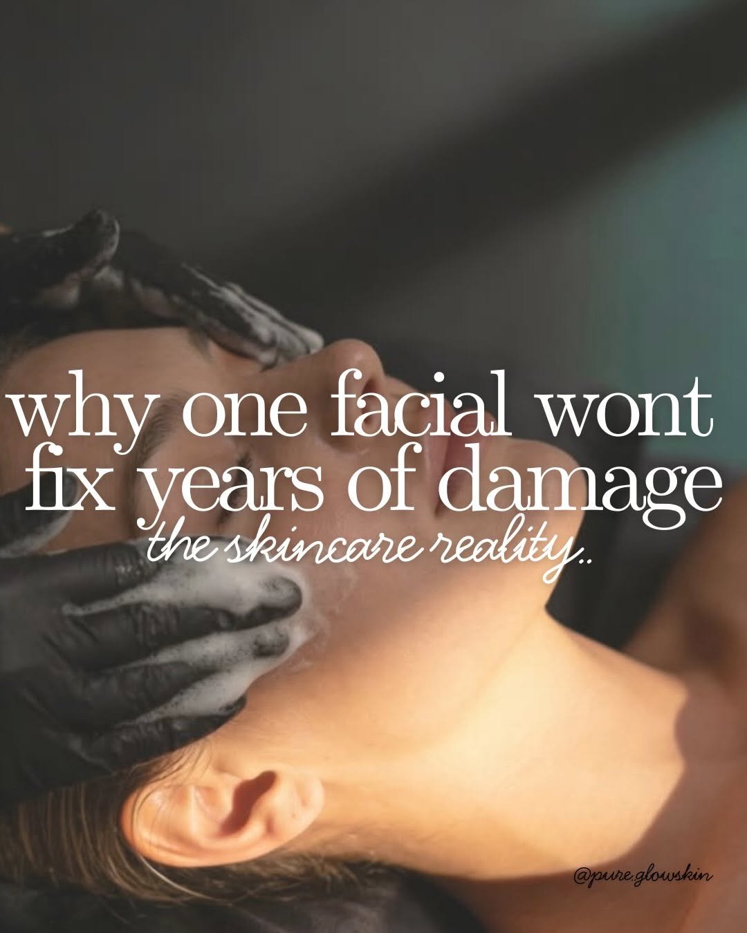 pure.glowskin 게시물 이미지: One facial can absolutely give you a glow, but...