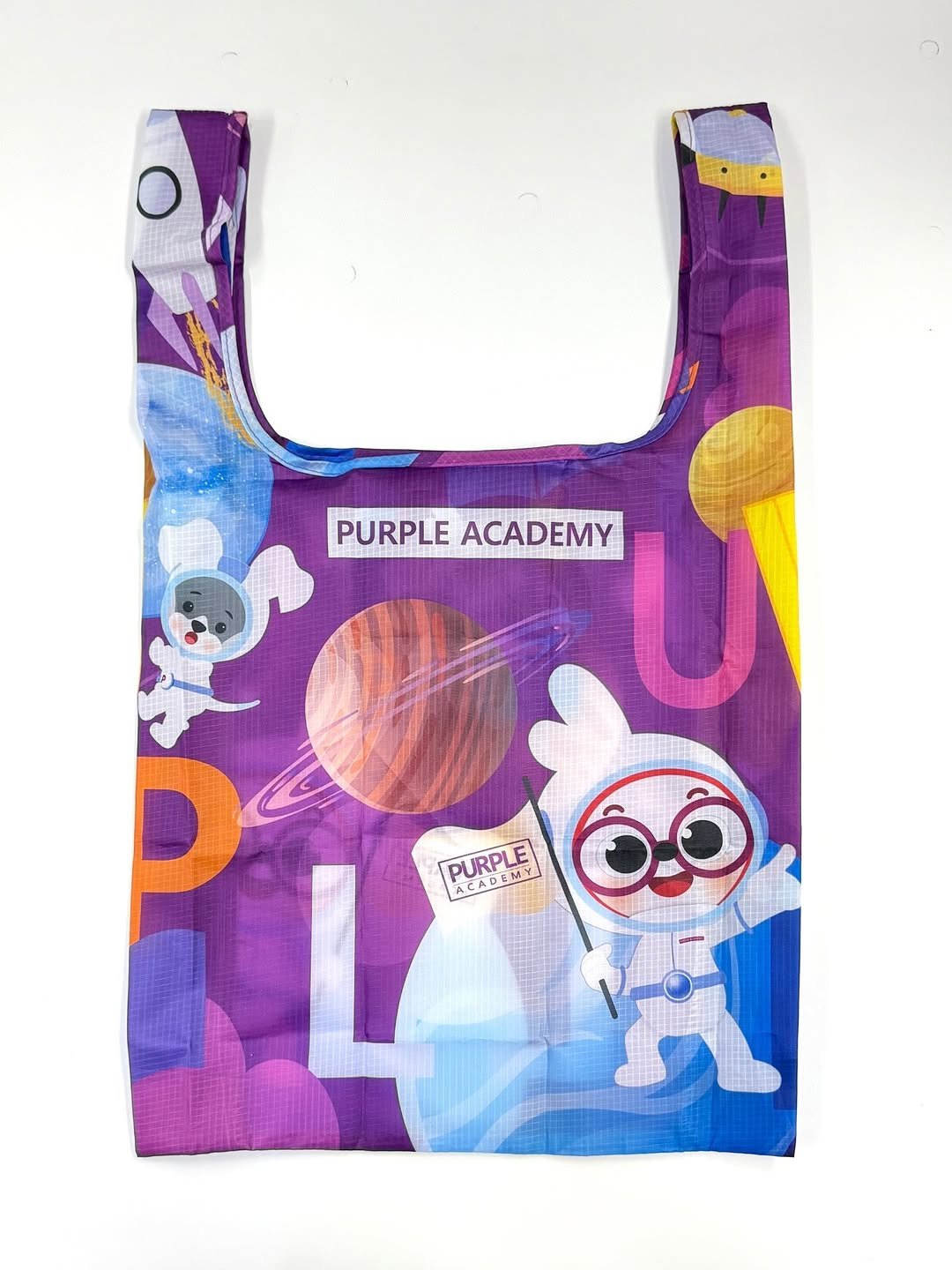Photo by 🏫퍼플아카데미🏫 on July 30, 2025. May be an image of sling, pouch, grocery bag, plastic bag and text that says 'PURPLEACADEMY PURPLE ACADEMY PURPLE ACADRMY PURPLE ACAD'.