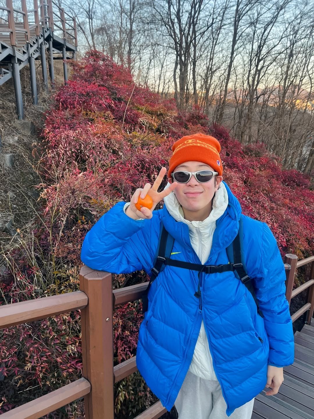 Photo by P.O on February 07, 2026. May be an image of parka, park and text.