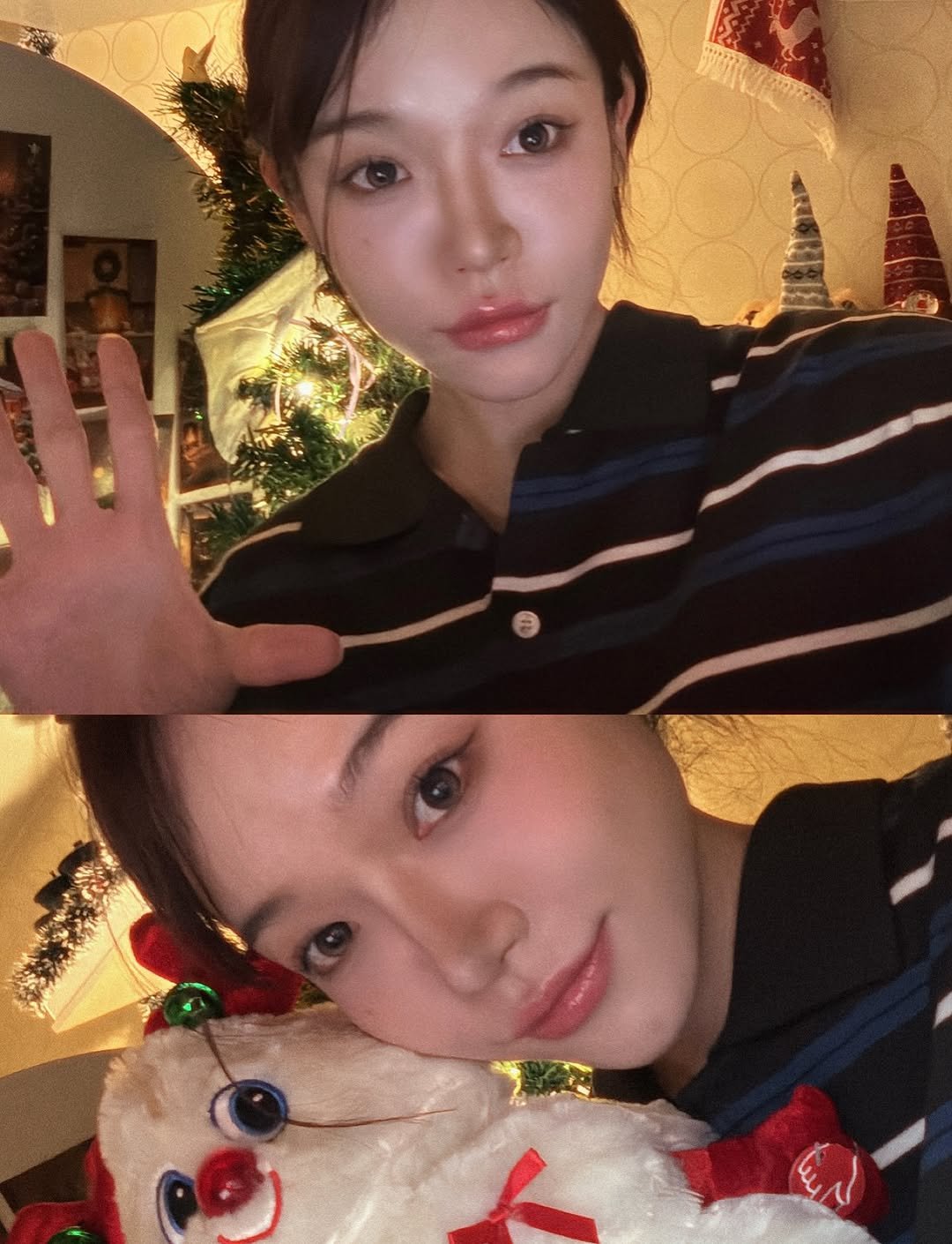 Photo by ひna 히나 on December 25, 2025. May be a selfie of one or more people, hair and text.