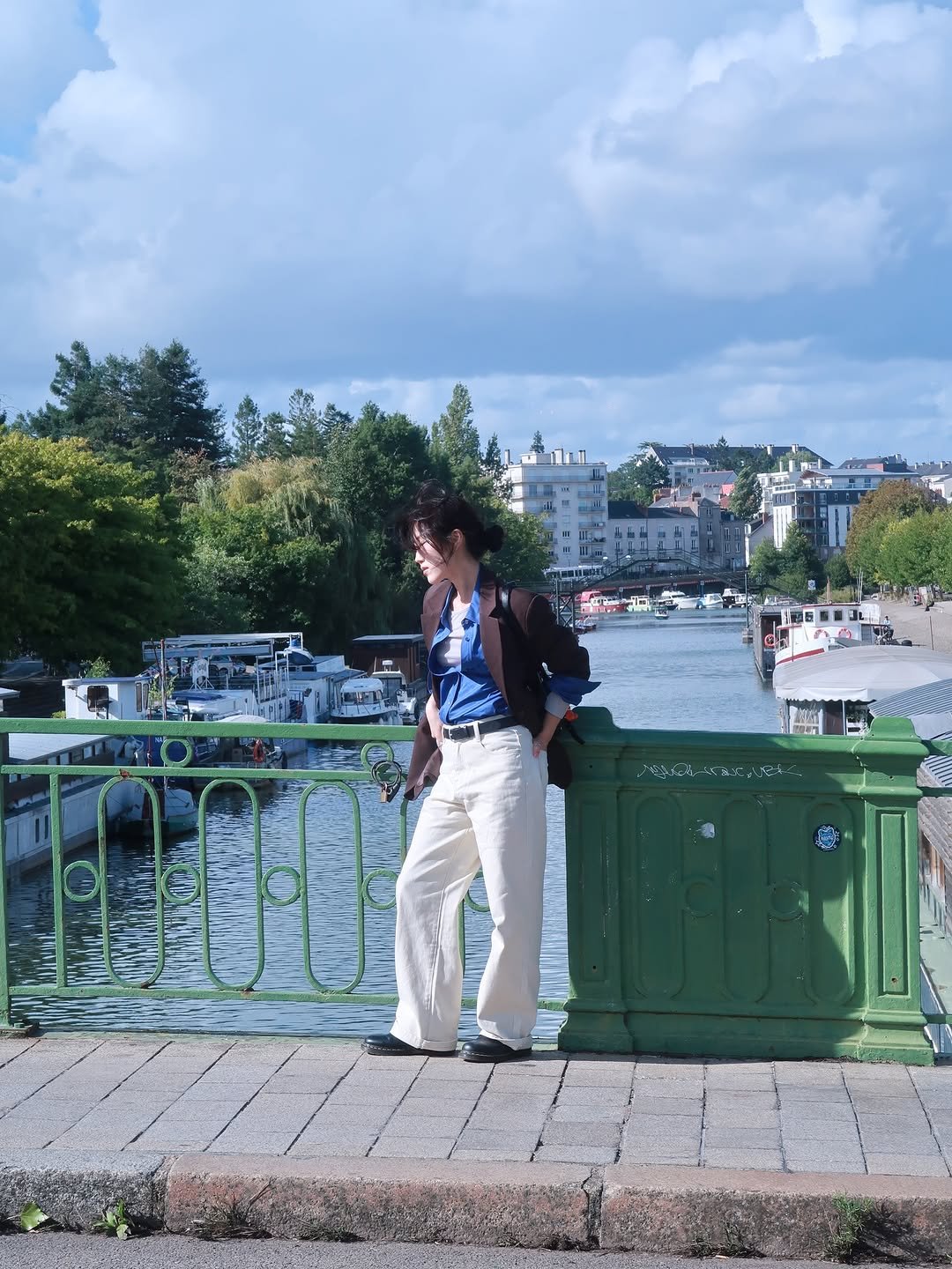 Photo by 소연 Soyeon on September 23, 2025. May be an image of 1 person, the Tiber River and text.