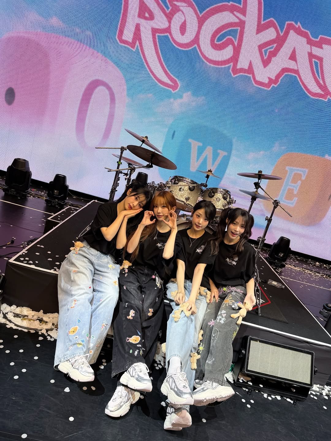 Photo by QWER on February 21, 2026. May be an image of concert and text.