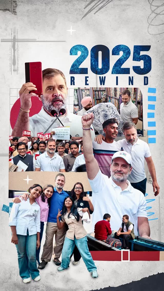rahulgandhi 게시물 이미지: This year was about listening to our people,...