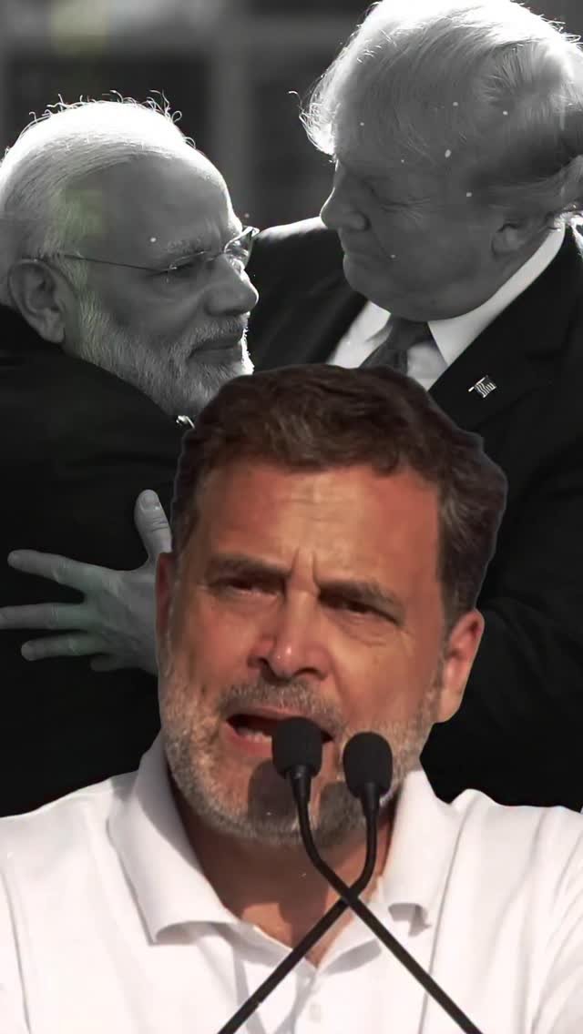 rahulgandhi 게시물 이미지: अडानी के कारनामों की रस्सी पकड़ कर डोनाल्ड...