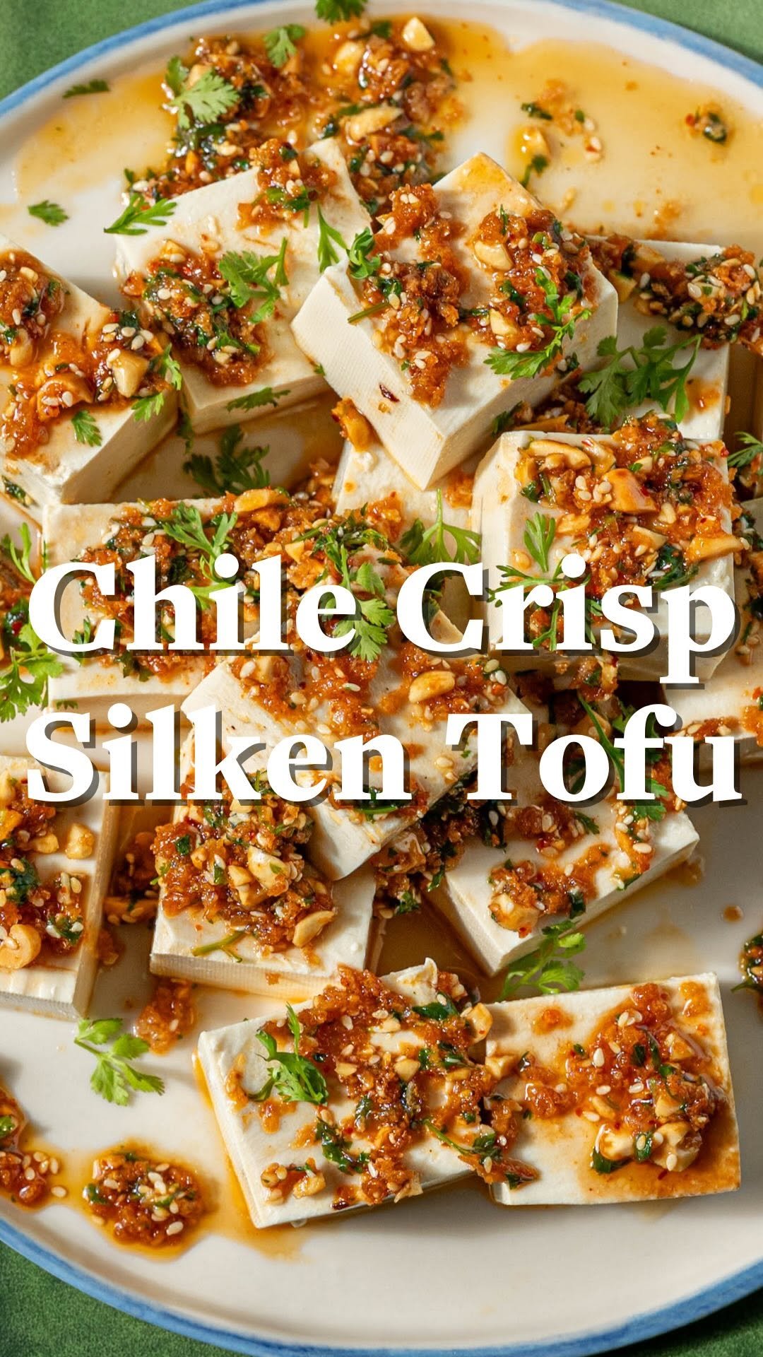 rainbowplantlife 게시물 이미지: Silken Tofu with Peanut-Chile Crisp, a summer...