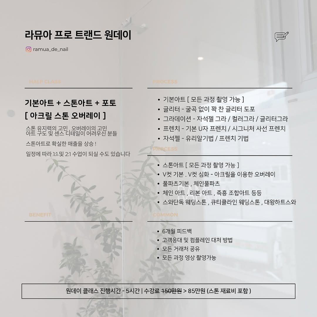 Photo by 네일수강 라뮤아 Ramua de | 부산네일수강 서울네일수강 부산네일 전포네일 서면네일 윤수민 on July 31, 2025. May be an image of baby's-breath and text.