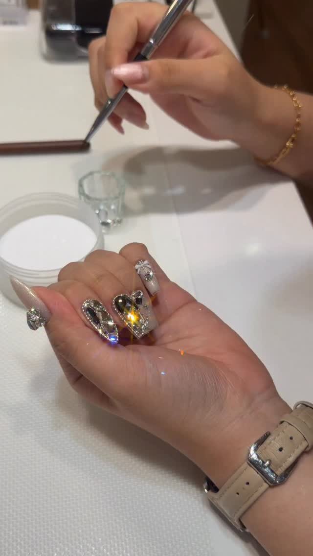 ramua_de_nail 게시물 이미지: 오늘도 프로트랜드 스톤아트수강 완료 !😊 제일 즐거워어어억