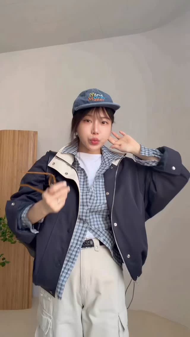 rangbe 게시물 이미지: 체크셔츠, 니트 레이어드하기! 핏 예쁜 카고팬츠 데일리로 좋아요...