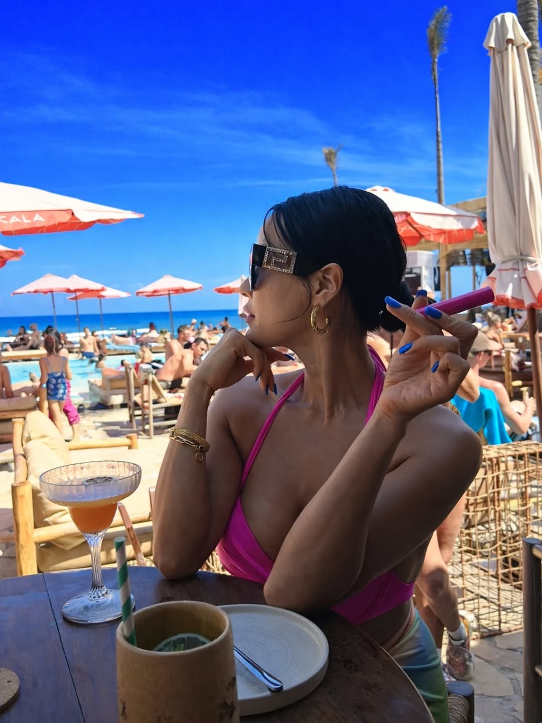 Photo by 이모란 on February 19, 2026. May be an image of smoking, cigar, cabana and text.