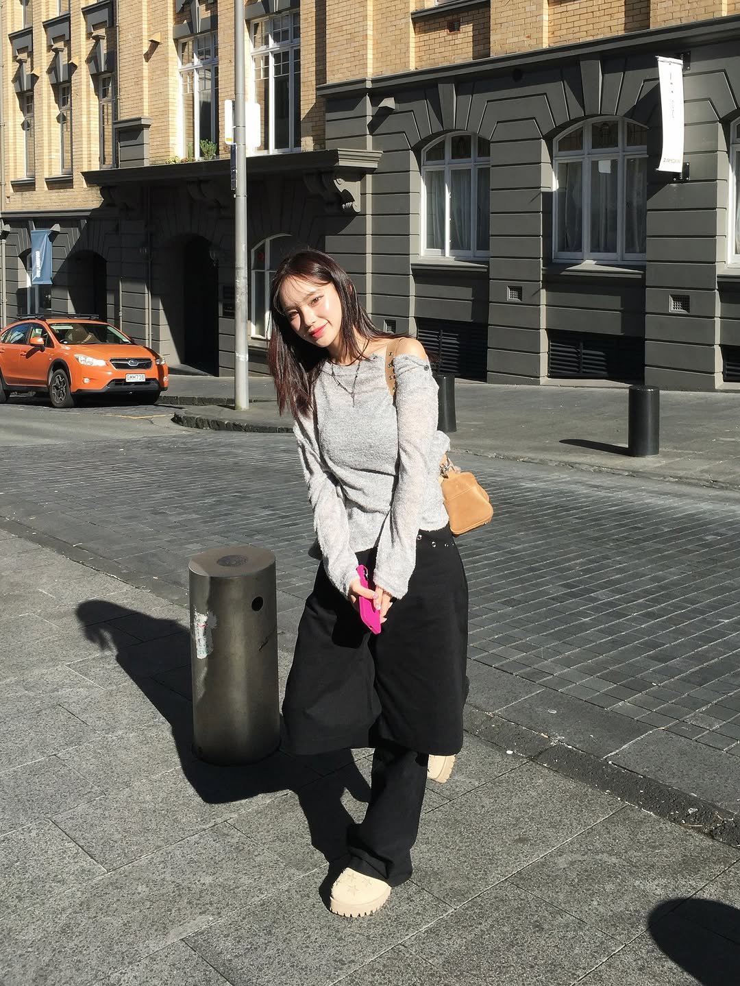 Photo by 안아란 on September 09, 2025. May be an image of 1 person, street and text.