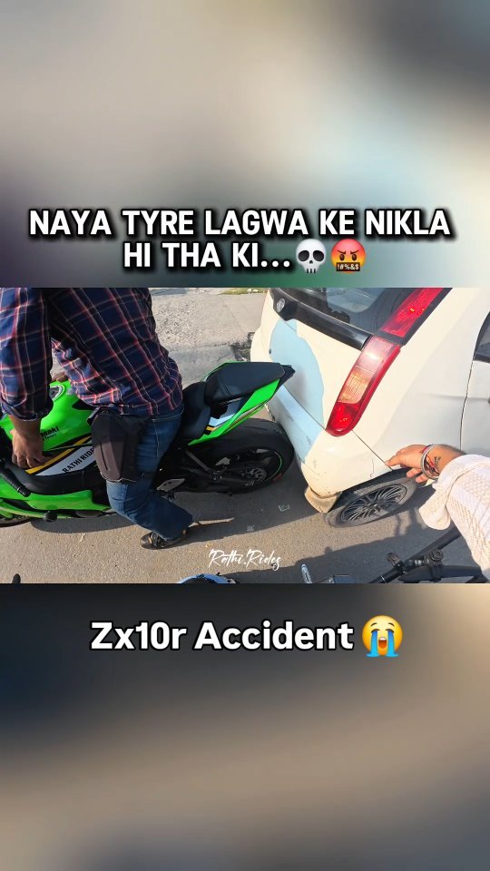 rathi.rides 게시물 이미지: 35000 ka nuksan 😭💀
.
.
.
.
.
.
.
.
.
#viral...