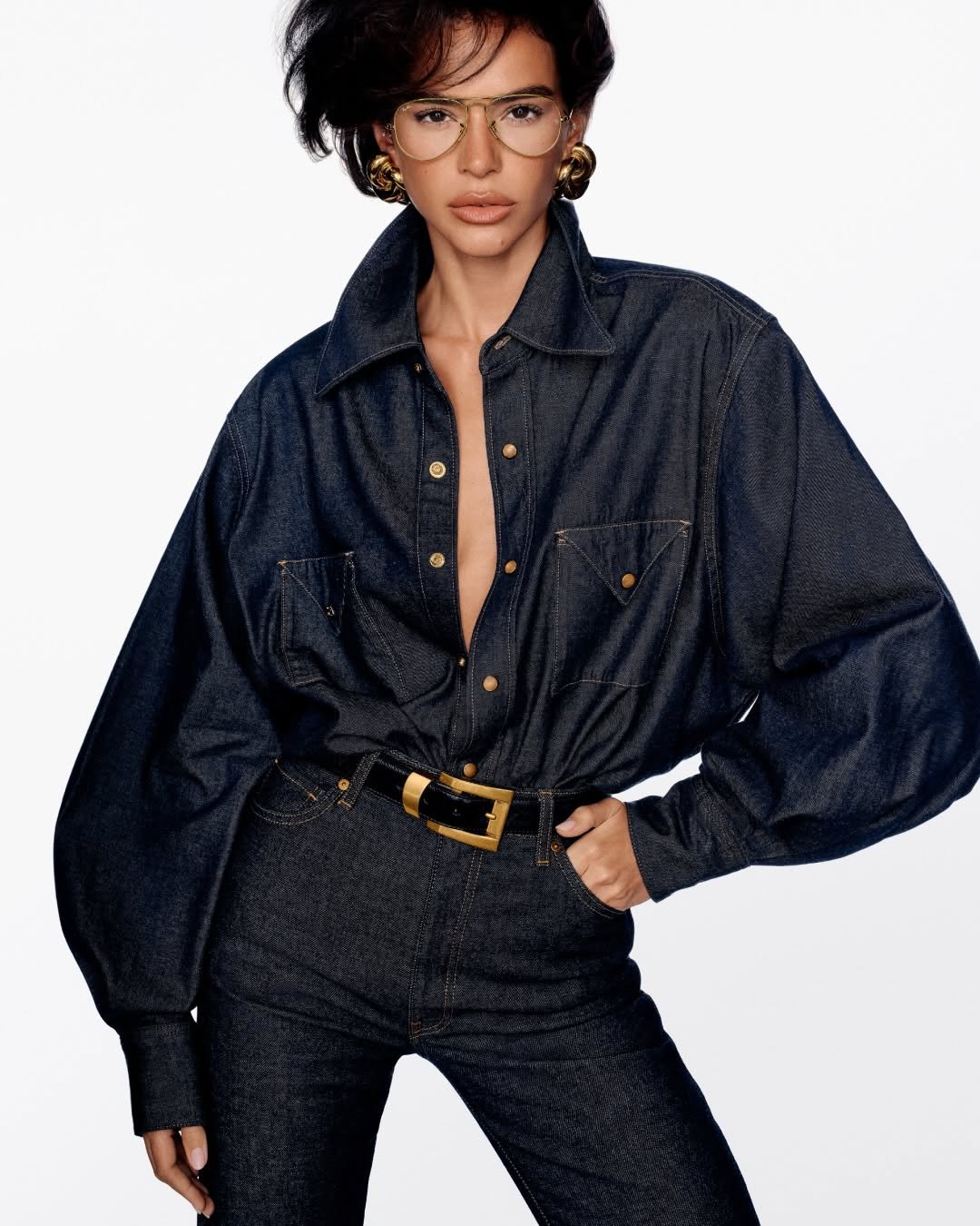 rayban 게시물 이미지: @BrunaMarquezine in the Aviator Optics, a...