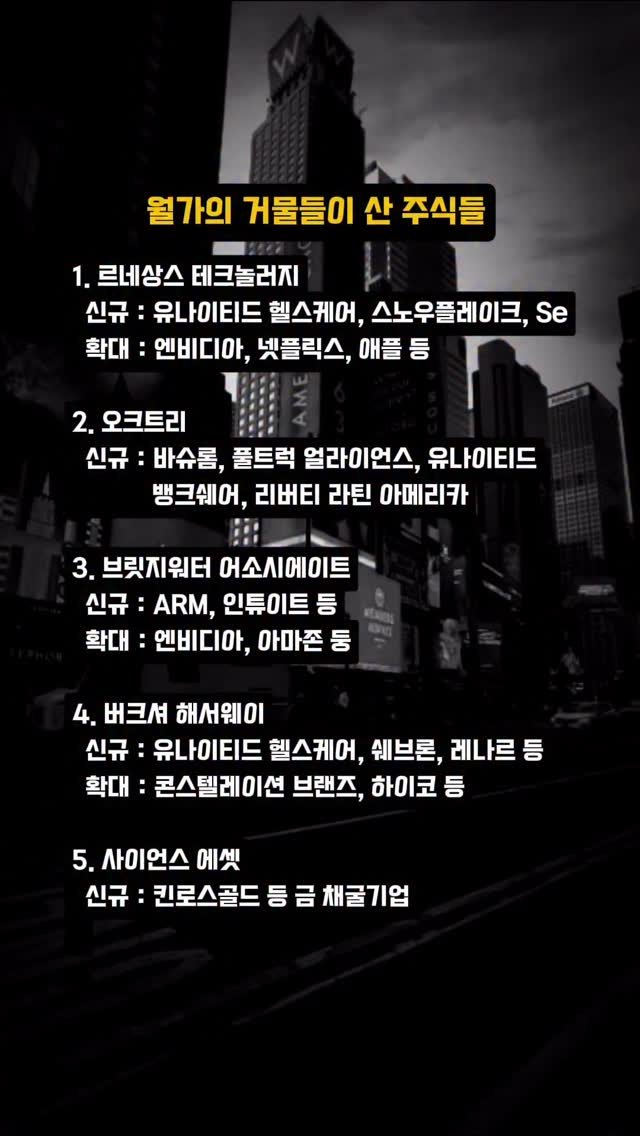 rdw2137 게시물 이미지: 미래에셋 서상영 연구원님 자료참조

한줄요약
기술주 비중확대와 헷징주 신규...