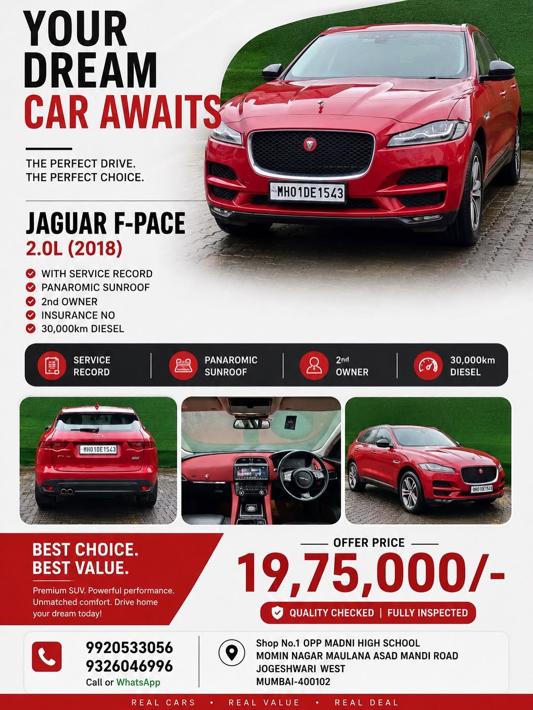 realdealcars_ 게시물 이미지: realdealcars_JAGUAR F PACE 2.0L...