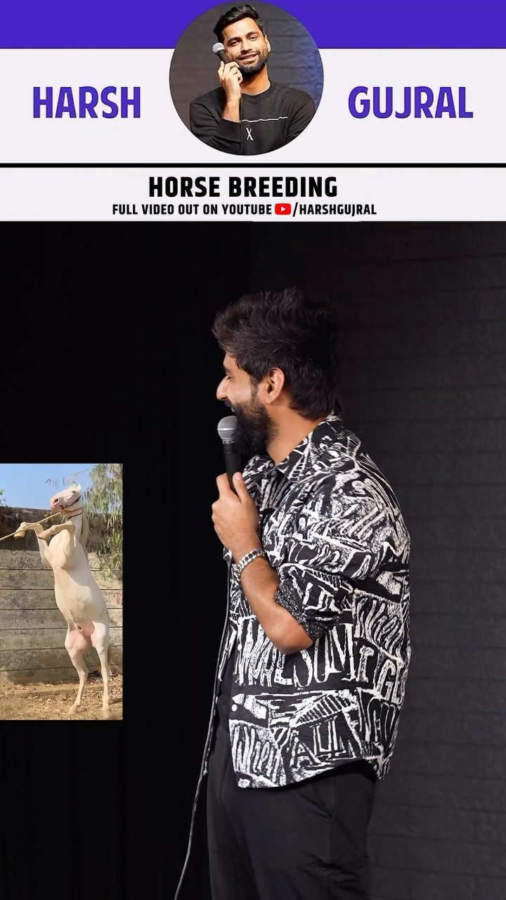 realharshgujral 게시물 이미지: Horse Breeding Crowd work Full Video is live...