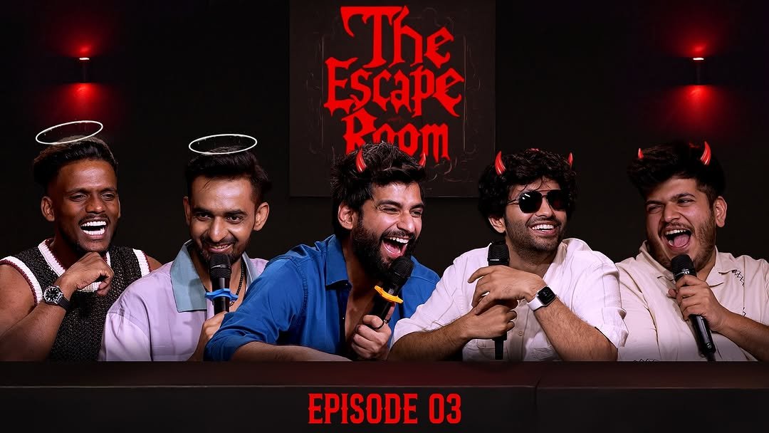 Photo by Harsh Gujral on September 06, 2025. May be an image of 5 people, poster and text that says 'The Escape Rnóm p80 E EPISODE 03'.