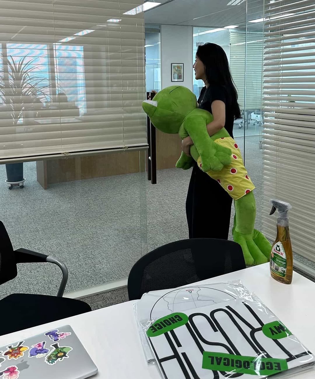 Photo by 리채움의 정리 동기부여 I 구선화 on September 24, 2025. May be a cartoon of 1 person, toy, office and text.