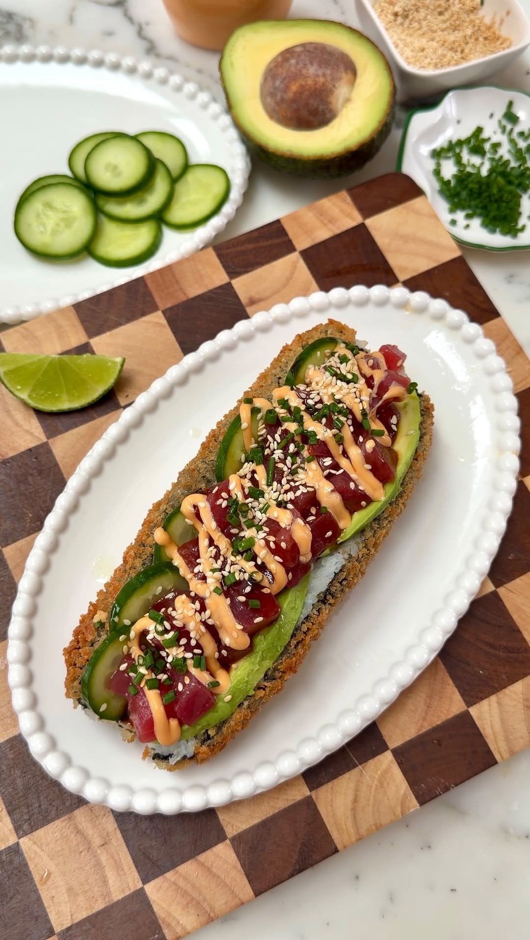 recipesbyvictoria 게시물 이미지: CRISPY SUSHI HOT DOG 🌭🍣 Comment “SUSHI” and...