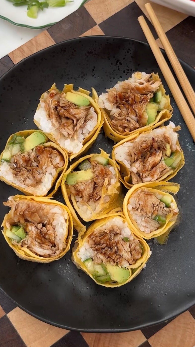 recipesbyvictoria 게시물 이미지: DAY 9: EGG NET SUSHI 🥢 Comment “SUSHI” and...