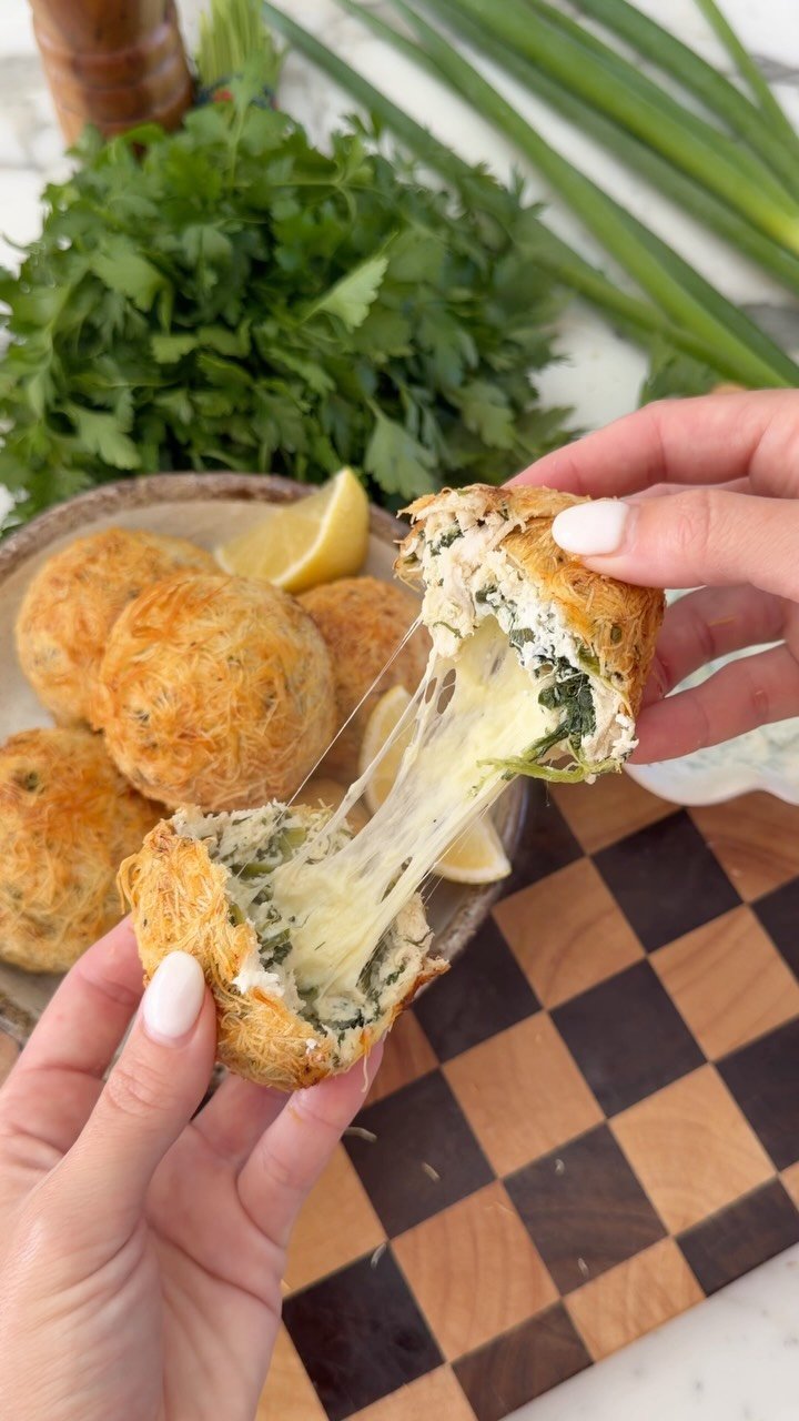 recipesbyvictoria 게시물 이미지: KATAIFI SPANAKOPITA BOMBS 🔥 Comment “RECIPE”...