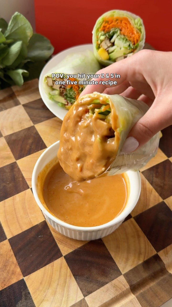 recipesbyvictoria 게시물 이미지: GIANT VEGGIE SUMMER ROLL ☀️ Comment “RECIPE”...