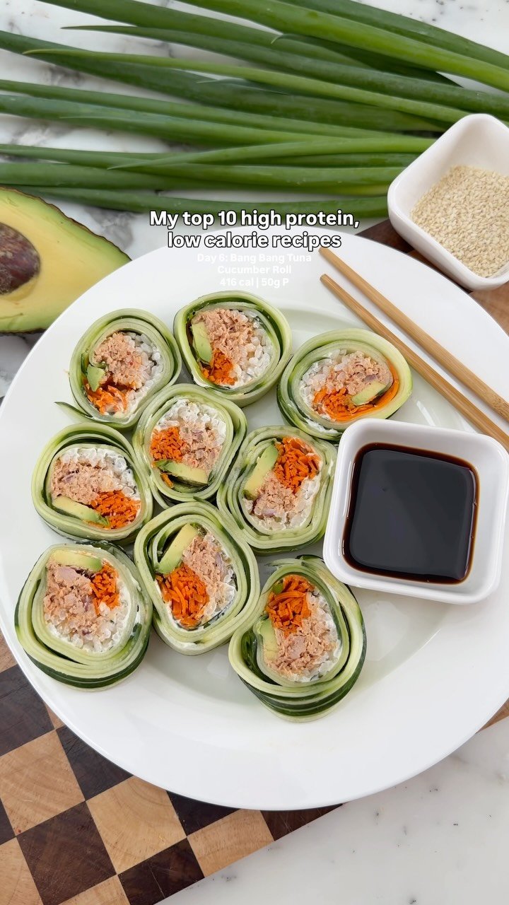 recipesbyvictoria 게시물 이미지: 🏆 TOP RECIPE 6/10: BANG BANG TUNA CUCUMBER...