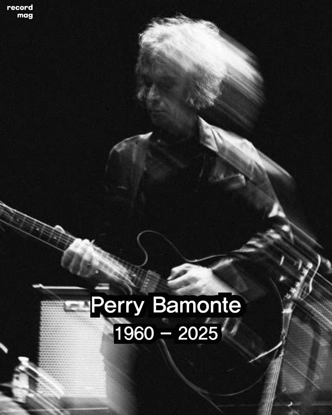 Photo by record magazine 레코드 매거진 on December 26, 2025. May be an image of text that says 'record mag Perry erryBamonte Bamonte 1960- 1960-2025 -2025'.
