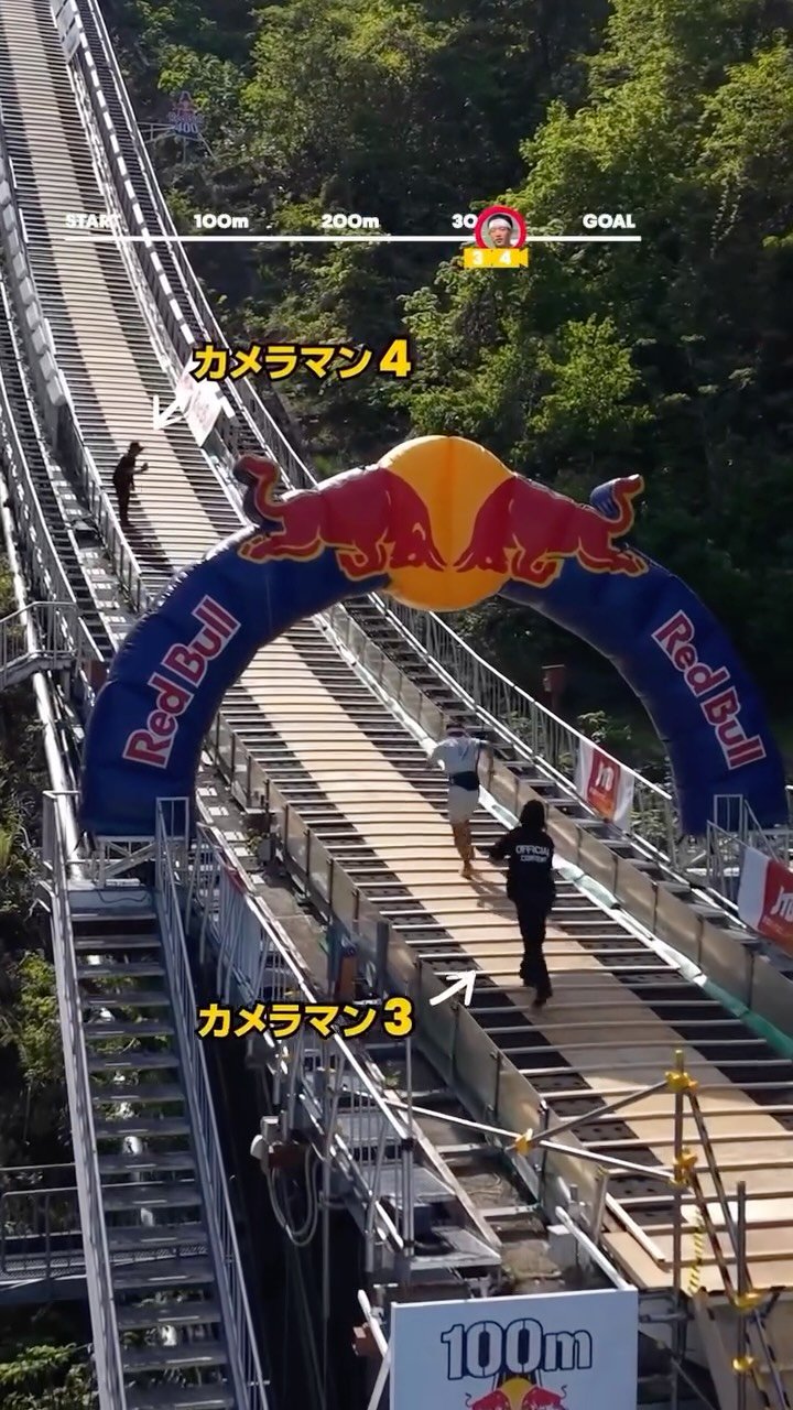 redbulljapan 게시물 이미지: プロカメラマンなら、プロランナーを追走して画面に捉え続けられる？🎥

#レッドブル...