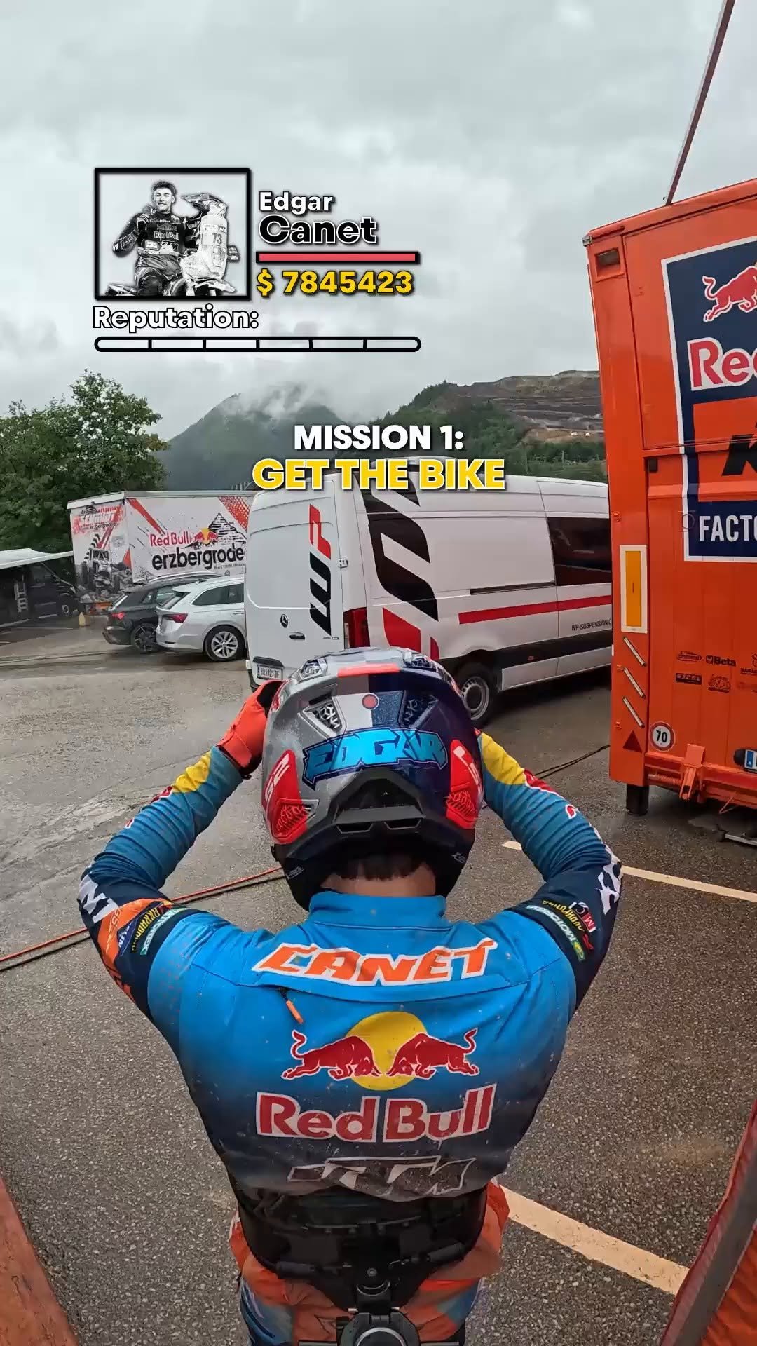 redbullmotorsports 게시물 이미지: Racking up rep in the hills 👀