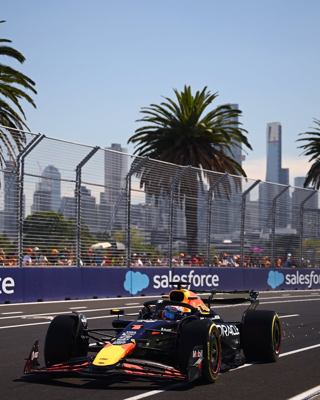 Photo by Oracle Red Bull Racing on March 01, 2026. May be an image of racing vehicles, race car and text that says 'e salesforce sa.. salesfo ለዘም ខ្ញុំរន'.