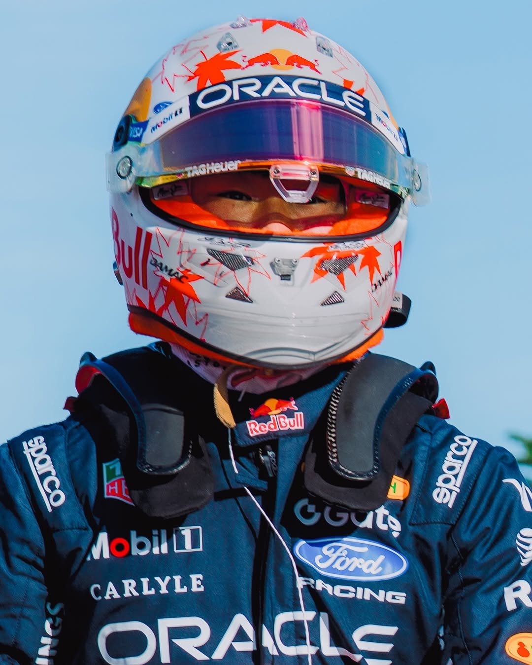 Photo shared by Art & Athletics on February 28, 2026 tagging @b.c.calico, @redbullracing, @yukitsunoda0511, and @redbullusa. May be an image of ‎racing vehicles, race car, helmet, glasses and ‎text that says '‎50 TOTA Ma-M. LE ORACLA 0ン TAGHeuer « RedBull ા sparco BNO SpOrCA eparco GGUts چل MobilL Ford CARLYLE RACING ORACLE‎'‎‎.