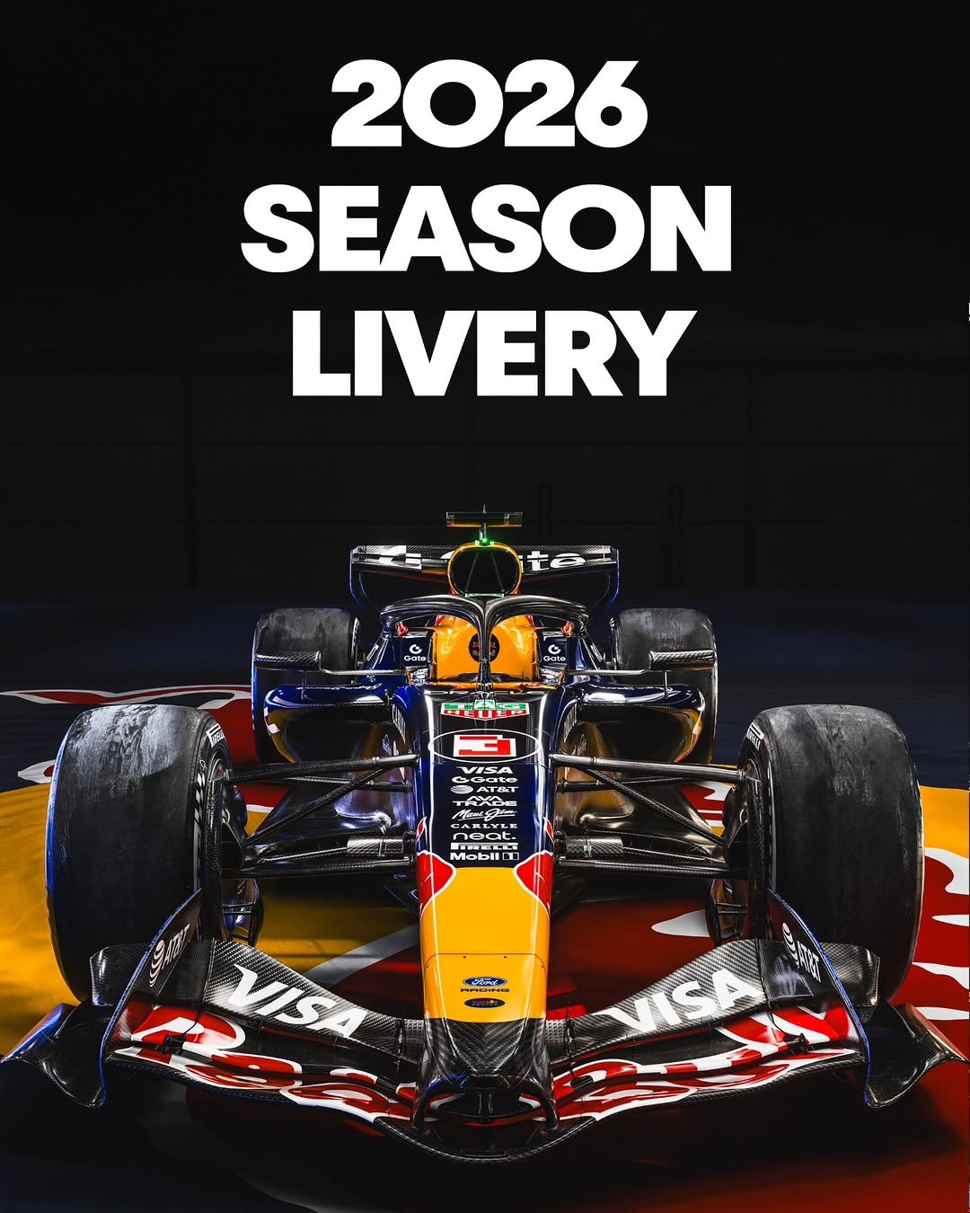 Photo by Red Bull Singapore on January 15, 2026. May be an image of racing vehicles, wheel, race car and text.