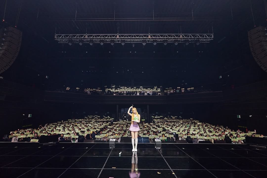 Photo by Red Velvet Official on October 03, 2025. May be an image of concert and text.