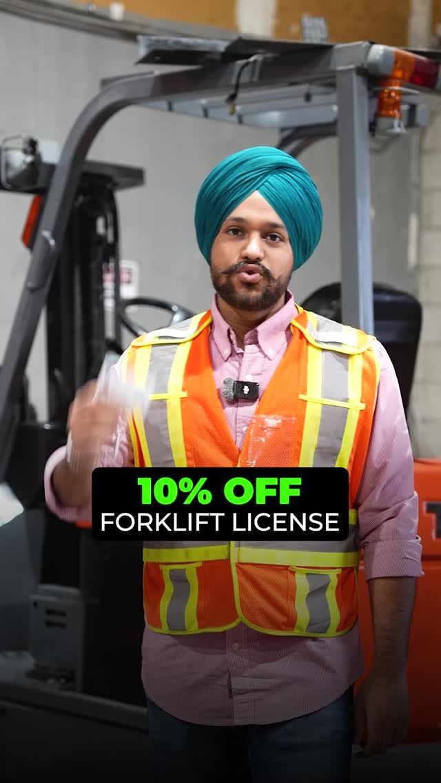regalforklift 게시물 이미지: 10% OFF  FORKLIFT LICENSE ?? #regalforklift