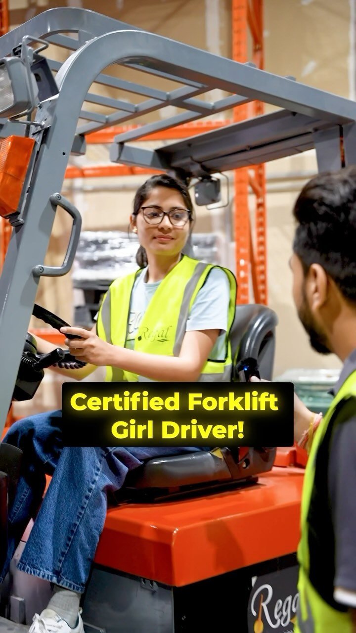 regalforklift 게시물 이미지: Certified Forklift Girl Driver! #regalforklift...