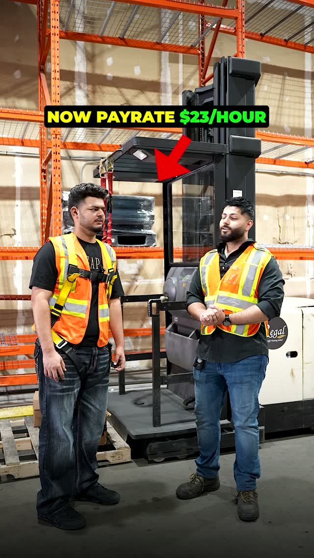 regalforklift 게시물 이미지: Now payrate $23/hour
#regalforklift...
