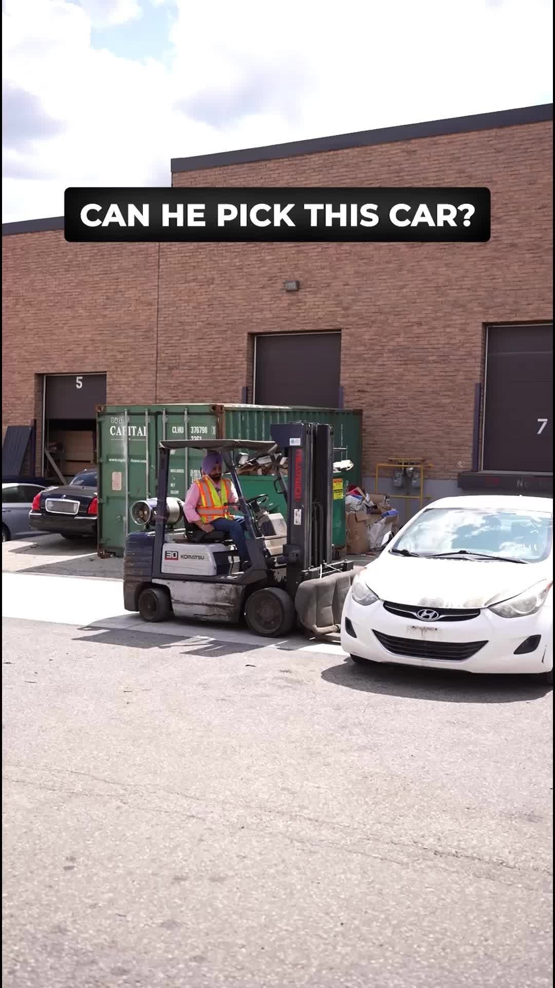 regalforklift 게시물 이미지: CAN HE PICK THIS CAR?? #regalforklift
