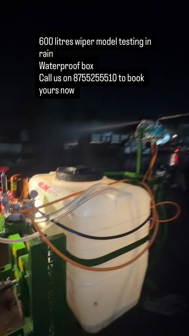 reloveagritech 게시물 이미지: 600 litres wiper model testing in rain...
