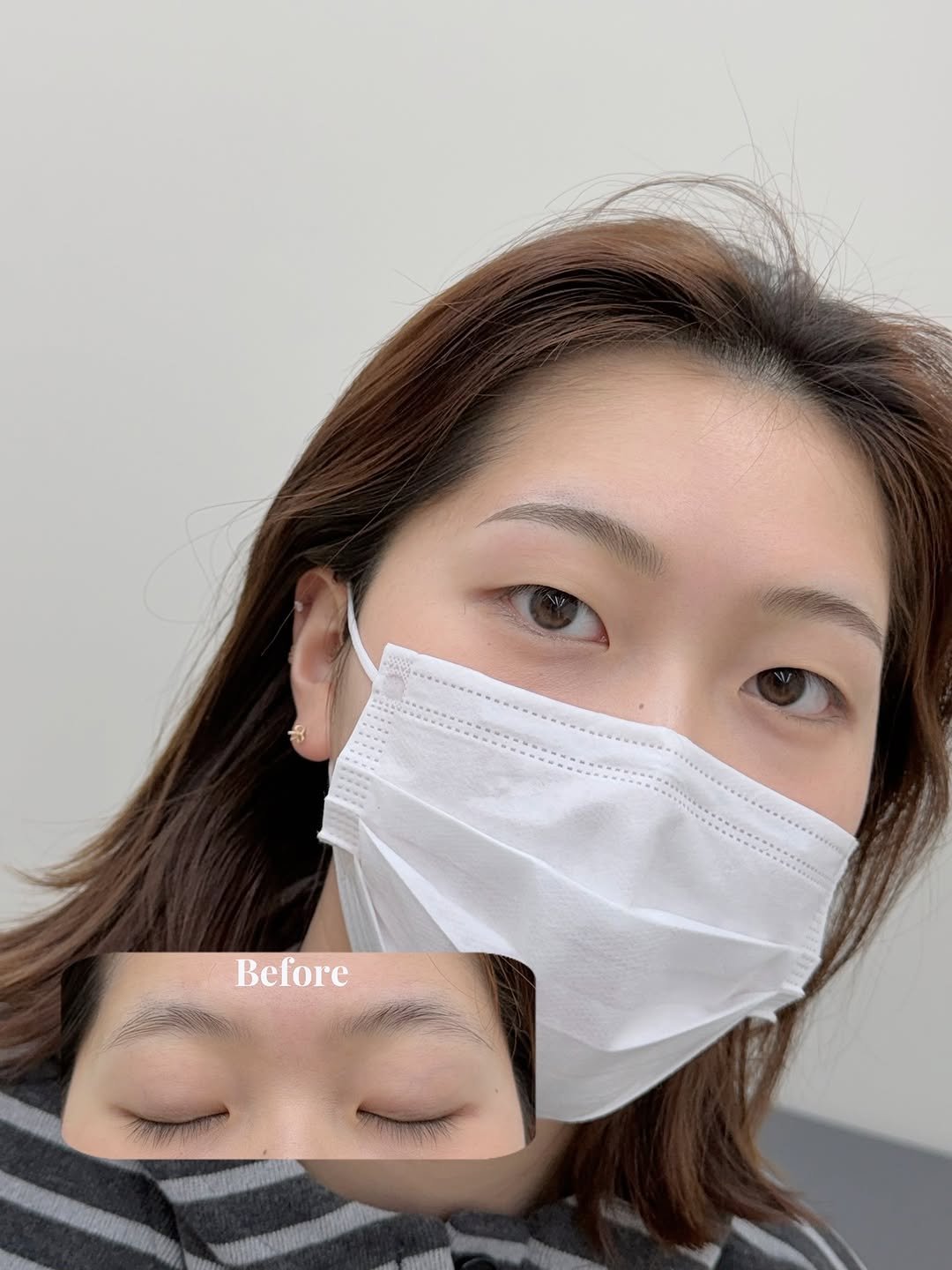 Photo by 다산눈썹문신 구리눈썹문신 남양주눈썹문신 다산남자눈썹문신 on February 24, 2026. May be an image of one or more people, eyeliner, hair and text that says 'Before'.