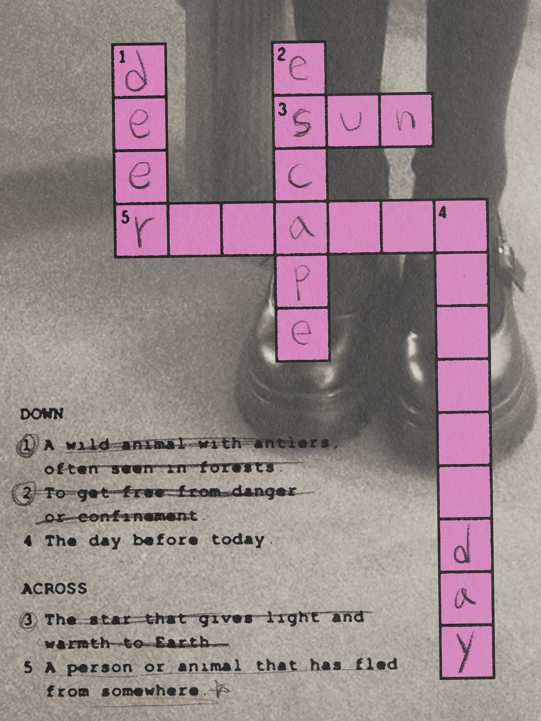Photo by RESCENE 리센느 on March 30, 2026. May be an illustration of poster, crossword puzzle and text.