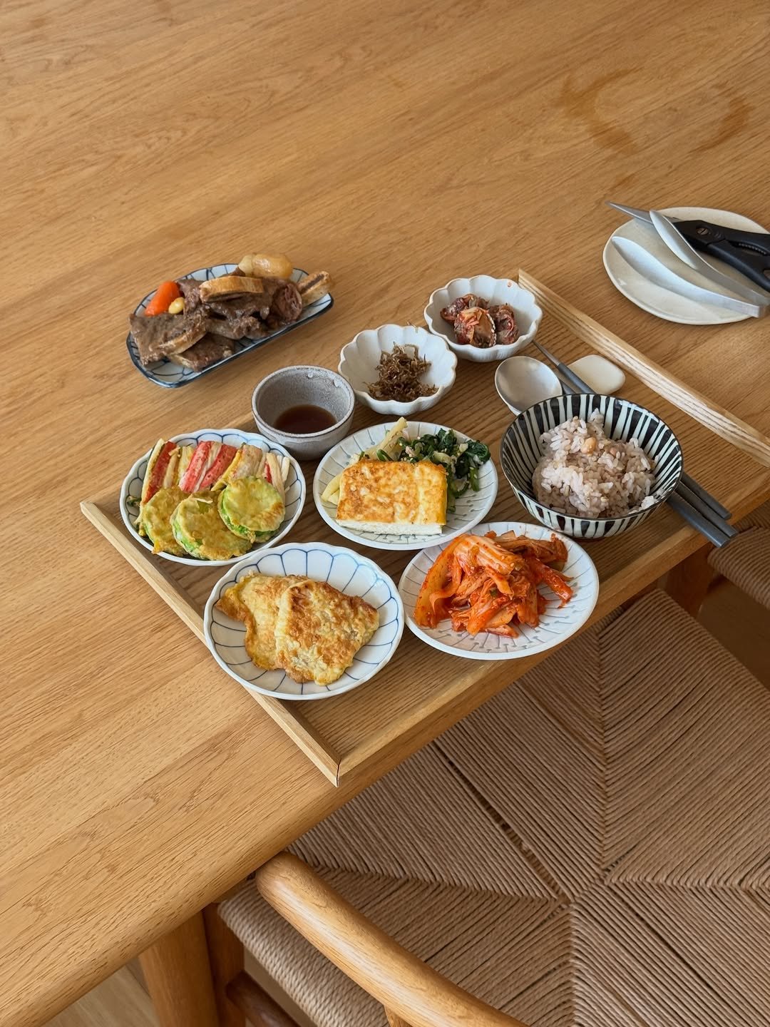 Photo by Sun Hyerim on February 16, 2026. May be an image of condiment, platter and text.