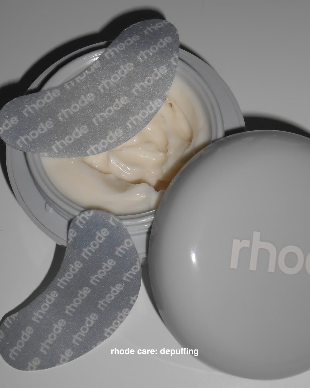 Photo by rhode skin on February 24, 2026. May be an image of hair product, hand cream, lotion, ointment and text that says 'COC BUe mhade chodert mode roode rhode de e. rhode mnode Enode chode mhode chode thode thode BRode rno e mnoce rhode thọ mo thode mode mhor mhode D mhoce rhode mode mode rhode mode mhoce rhode mnode chode Goce de rhode rhodecare:depuffing : depuffing rho'.