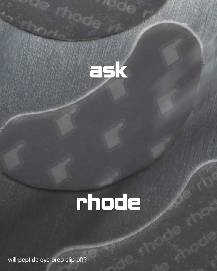 rhode 게시물 이미지: ask rhode: will peptide eye prep slip...