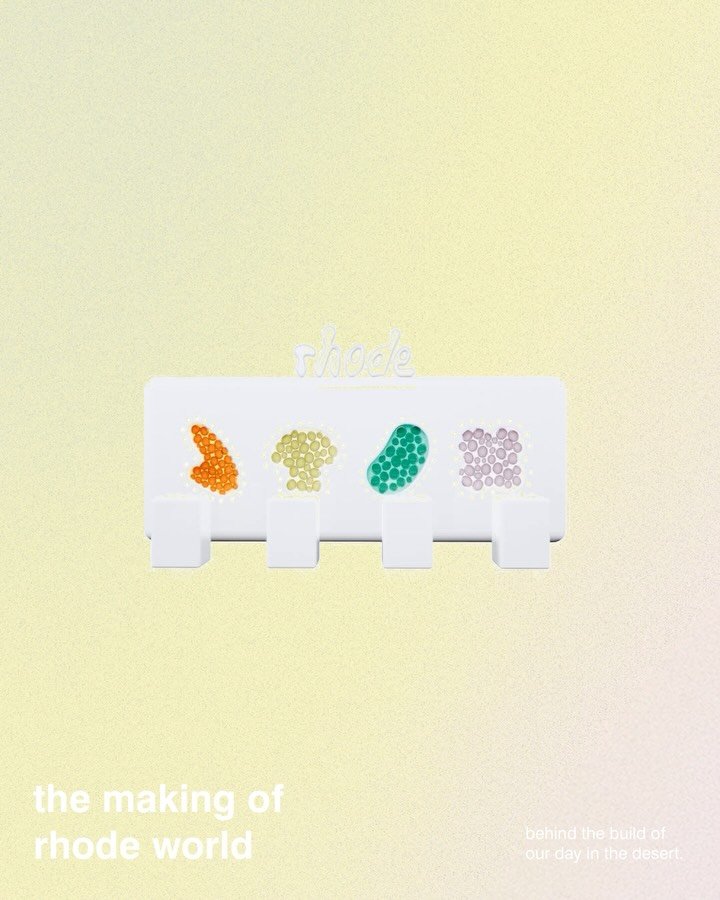 rhode 게시물 이미지: the making of rhode world 🌼