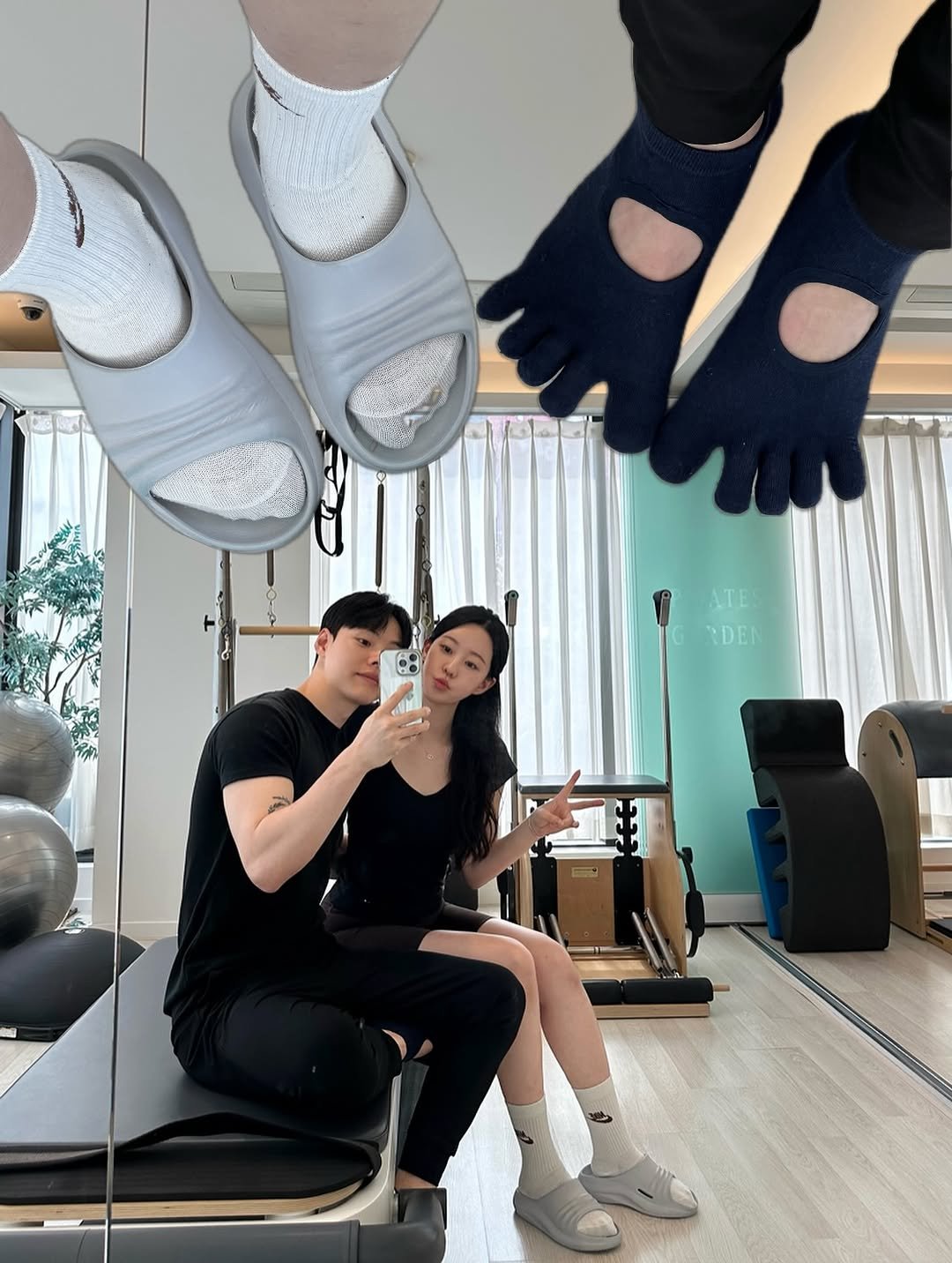 rhythm_snow_ 게시물 이미지: 어느 발이 오빠 발일까요 😊🤍🦶🏻