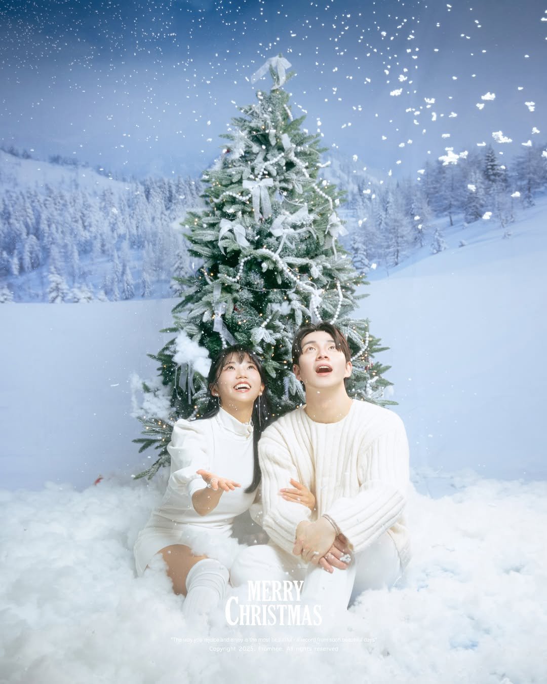 Photo shared by 선재업고(못)튀어 on December 24, 2025 tagging @studio_from.hee, @yucaearin1105, and @sunli__fe. May be an image of christmas tree, magazine and text.