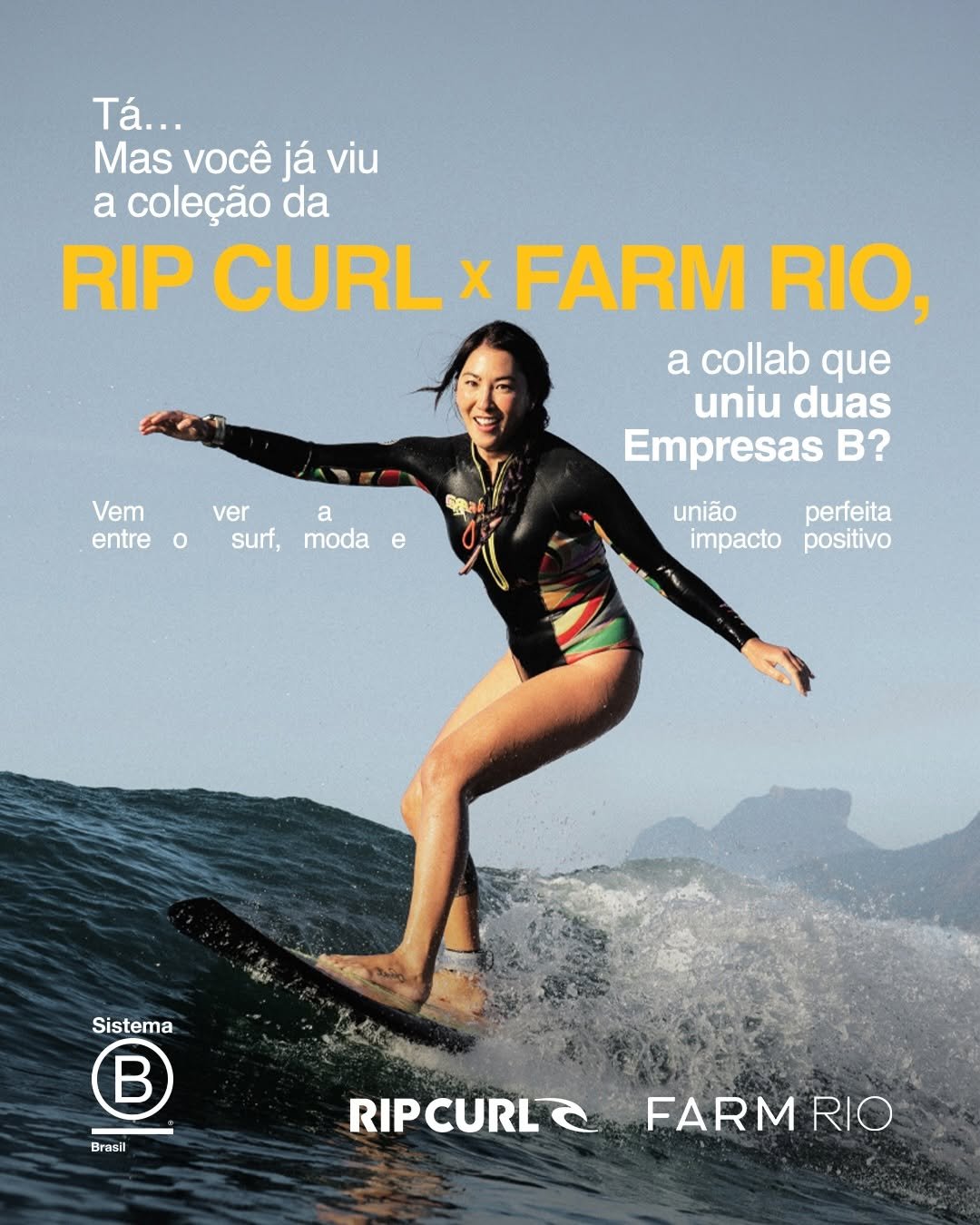 ripcurl_brasil 게시물 이미지: Surf + Moda + Impacto = Rip Curl X Farm Rio 🌊💙...