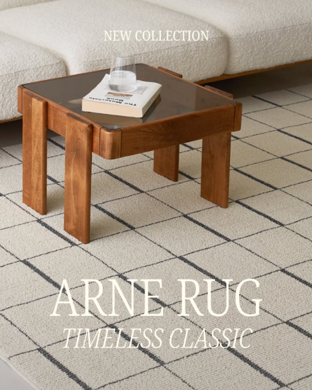 Photo by RITTEN 리튼 on October 21, 2025. May be an image of carpet, wool, furniture and text that says 'NEW COLLECTION ------- -HA ARNERUG ERUG ARNE TIMELESS IMELESSCLASSIC CLASSIC'.