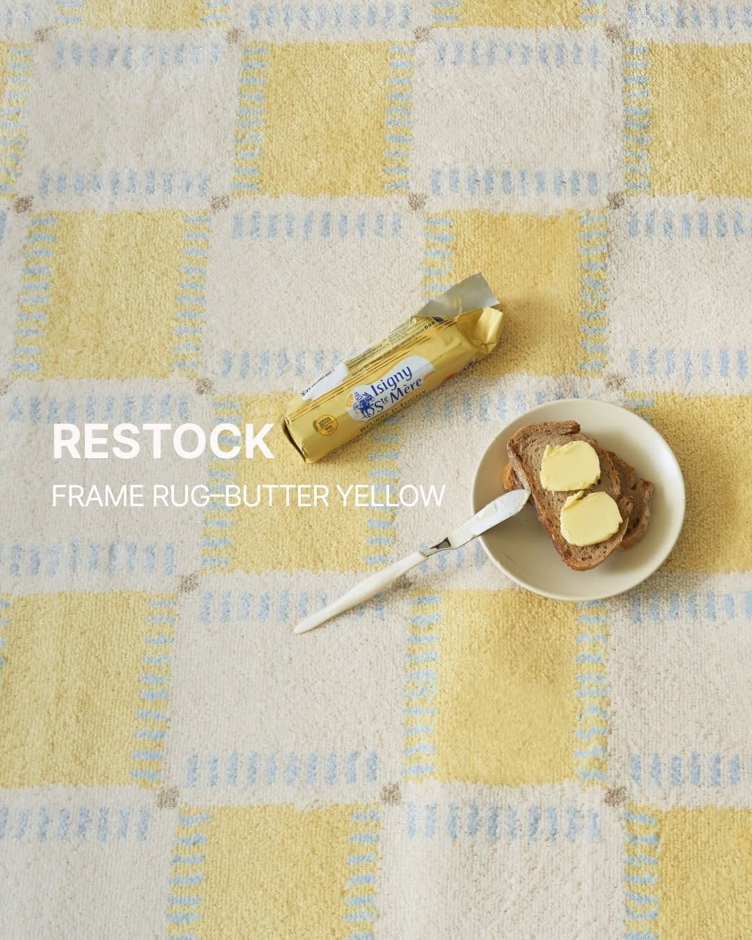 Photo by RITTEN 리튼 on February 09, 2026. May be an image of bathmat, placemat, carpet, wool and text.